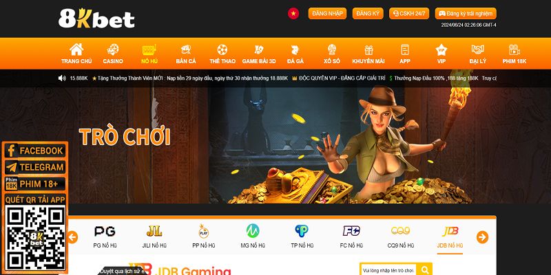 Hướng dẫn truy cập chuyên mục nổ hũ 8kbet